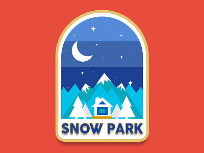 Snow Park art branding diseño diseño de logo diseño plano illustration logo marca plano tipografía typography vector