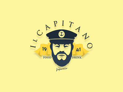 Il Capitano art design diseño diseño de logo diseño plano icono illustration ilustración logo logotipo marca plano tipografía