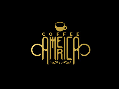 Coffee America art diseño diseño de logo diseño plano icono illustration ilustración ilustrador logo logotipo marca plano tipografía vector