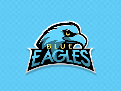 Blue Eagles art º diseño de logo diseño plano icono ilustración ilustrador logo logotipo marca plano tipografía