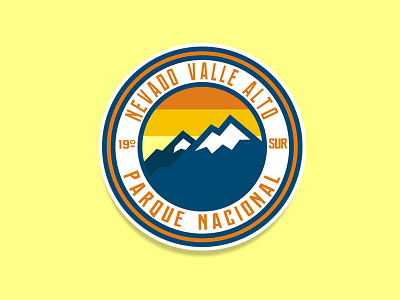 Nevado Valle Alto art º diseño diseño de logo diseño plano illustration ilustración logo logotipo marca plano tipografía ui