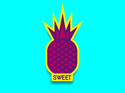 Pineapple Sweet Candy art º design diseño diseño de logo diseño plano icono illustration ilustración ilustrador logo logotipo sticker vector