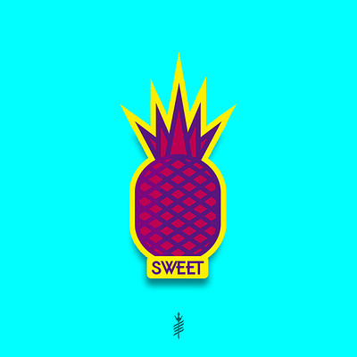 Pineapple Sweet Candy art º design diseño diseño de logo diseño plano icono illustration ilustración ilustrador logo logotipo sticker vector