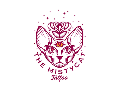 Mistycat Tattoo logodesign design brand