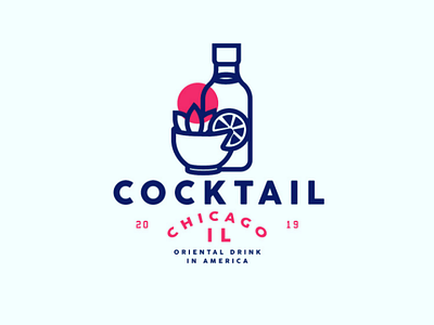 Cocktail logodesign design brand