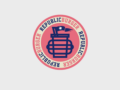 Republic Burger logodesign design brand