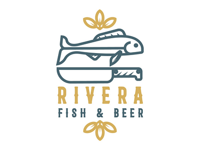 Rivera Fish & Beer logodesign design brand