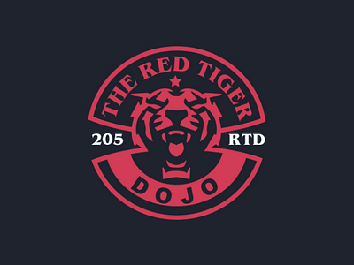 The Red Tiger DOJO logo logodesign design