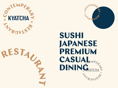 Kyatcha - Typography Explorations abstract artwork bar brand identity branding color palette fish illustration japanese layout lettering logo menu menu design nozem design restaurant restaurant branding sushi type typography