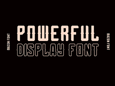 Mazon - Powerful Display Font