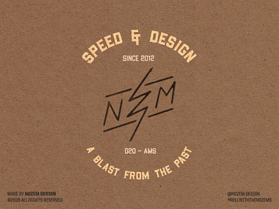 Speed & Design badge brand design handlettering identity illustration lettering logo typography vector
