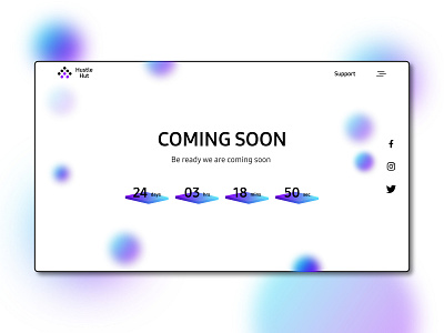 Coming Soon Webpage Concept adobe xd comingsoon creative creative design design designer interaction design interface ui userinterface ux webdesign webdesigner