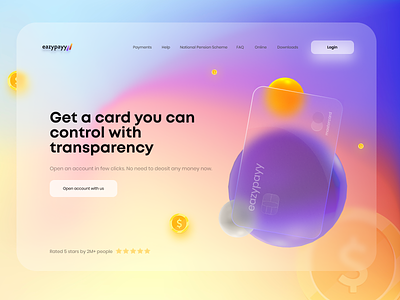 Eazypayy Banking - Web Design Landing Page