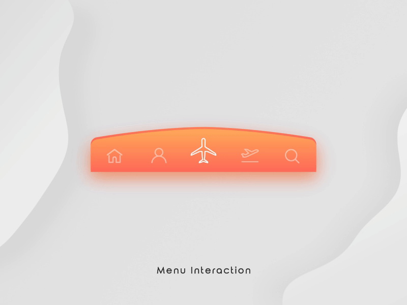 Tab Bar Interaction v1 animation button highlight interactions interactive menu micro interaction motion prototype ui user experience ux