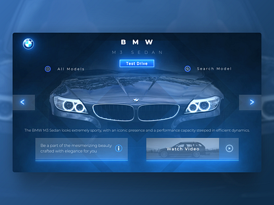 BMW M3 Sedan Landing Page Redesign bmw car website design graphic design landing page redesign ui ux web design