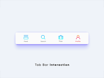 Tab Bar Interaction v4 animation animation after effects interaction design interaction designer microinteraction microinteractions smooth animation ui animation ui concept ui experiment