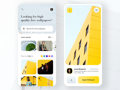Wallpapers App UI Design
