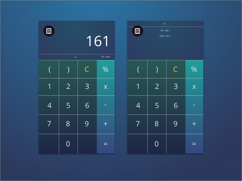 Calculator by Freddy Sanjaya on Dribbble