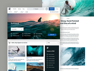 Surfguru Redesign aloha surf ui ux website design