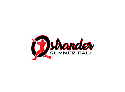 Ostrander Summer Ball NEW flat logo logodesign mascot design typography vector