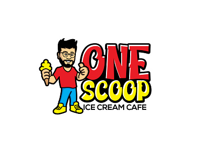 One Scoop New characterdesign illustration logo logodesign mascot design