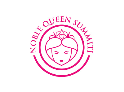 Noble Queen Summit flat icon logo logodesign monogram logo vector