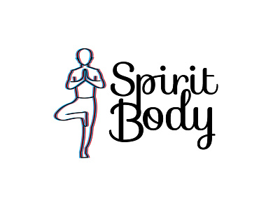 Spirit Body branding flat logo logodesign vector