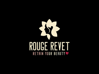 Rouge Revet Beauty Logo Design beauty logo branding feminine flat icon logo logodesign minimalist vector