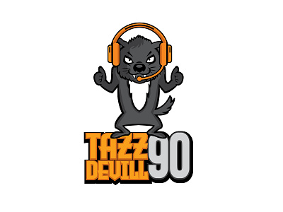 Tazz Devill 90 Mascot Logo Design