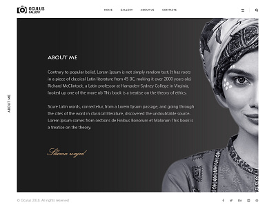 About Me UI interaction design uiux design web design web template