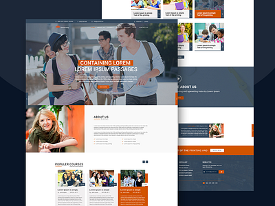 University Home Page Exploration! design graphic design interaction design prototype typography ui ui design uiux uiux design ux web design web template