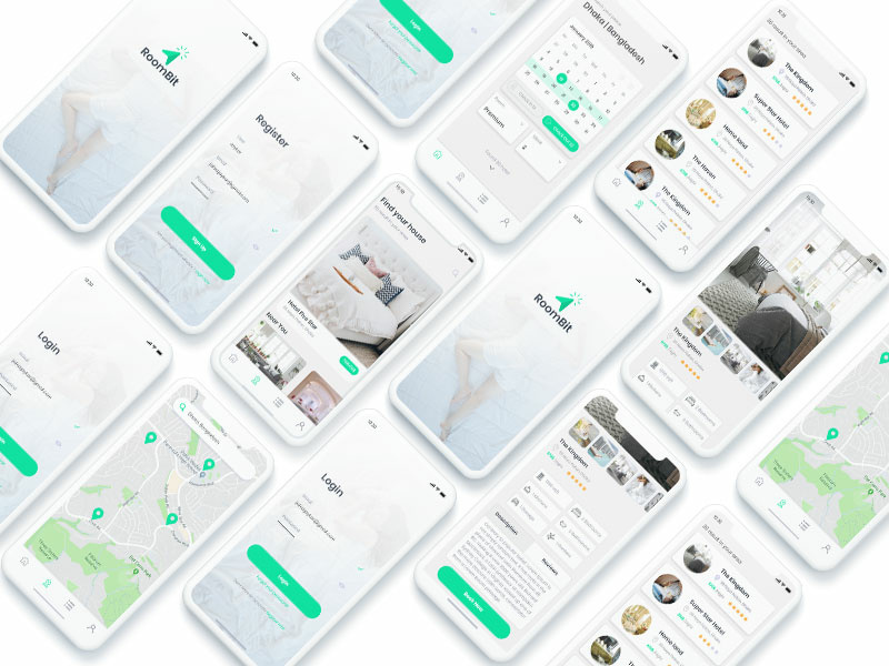 Hotel Booking App room home appliances home app room booking hotel hotel booking booking app interaction design uiux ux design ui design