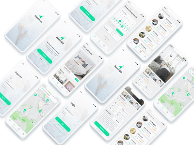 Hotel Booking App app booking app home app hotel app hotel booking interaction design room booking ui design uiux ux design