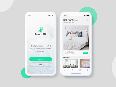 Hotel booking app UI kit