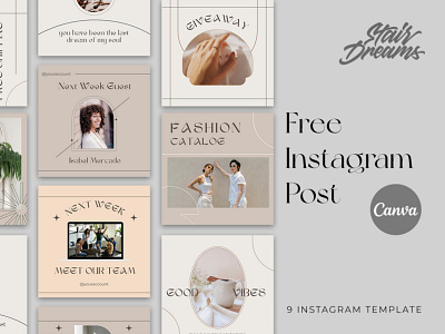 Free Canva Instagram Template banner banner ads banner design canva clean design design instagram instagram post layout set simple design socialmedia template