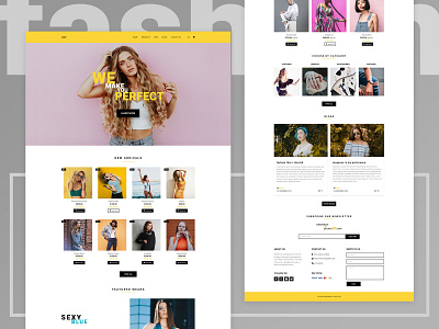 E-commerce Landing Page for Women's Fashion e commerce landing page ui ux web design womens fashion