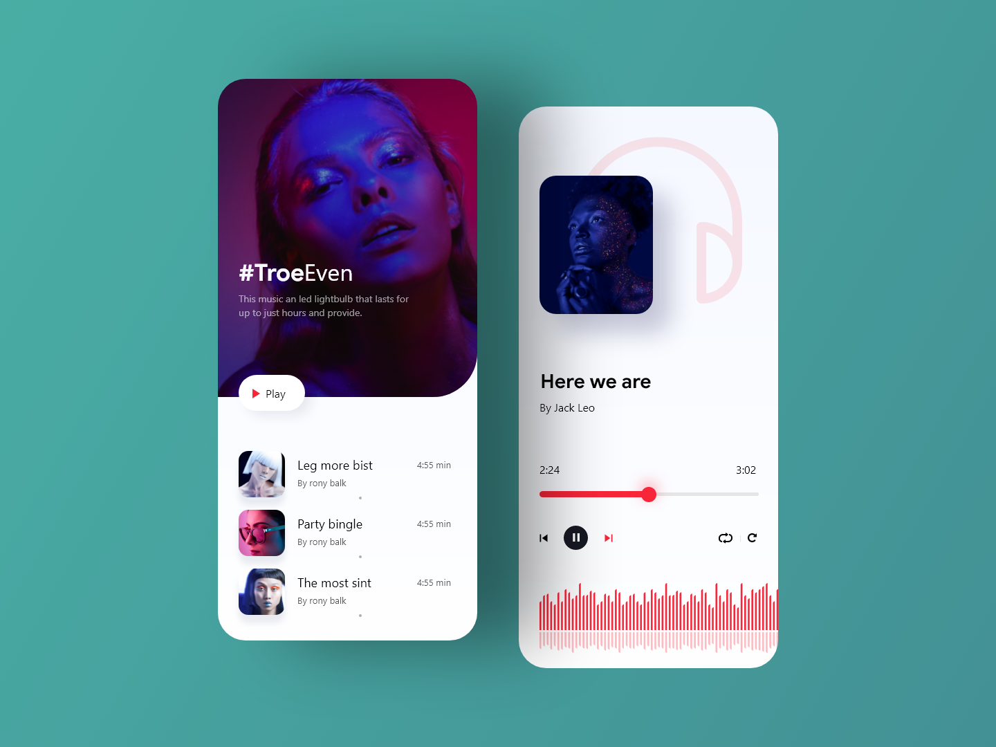 Music App by Saikot Das on Dribbble