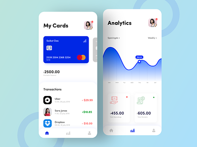Wallet App app application banking app branding design financial app interaction design product design ui ux visual design wallet app