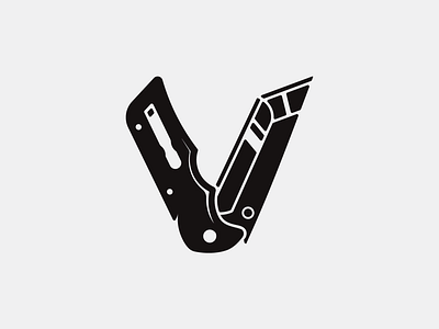 V Pocket Knife branddesign branding brandlogo knife knifelogo logo logoconcept logodesign logodesigner logoinspirations merchdesign vanguarddesignco