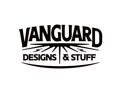 Vanguard Designs & Stuff apparel appareldesign custom customtype lightning logotype merch merchdesign text type vanguard vanguarddesignco vintage