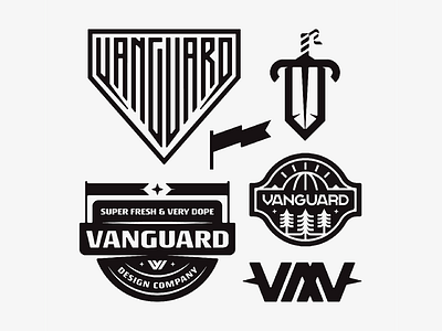 Vanguard Design Bundle badge badgedesign brand brandbundle branding flashsheet graphicartist logo logobundle logodesign logodesigner logos merchdesign merchdesigner vanguard vanguarddesignco