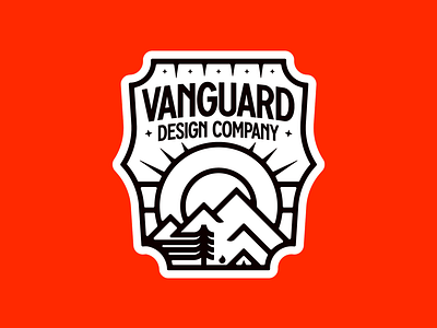 VDC Red Badge (3 of 3) badge badge design badgedesign camp logo logo design logo designer logodesign logodesigner mountain mountainbadge nature patch sun vanguarddesignco