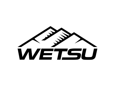 WETSU Mountain Logo apparel badge bold brand design branding custom design designer logo logodesign logos logotype merch mountain nature outdoors sport type typography vanguard