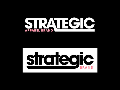 Strategic Wordmarks apparel bold brand branding clean custom custom type logo logodesign logodesigner logos logotype merch punk skate type typemark typography vanguard wordmark