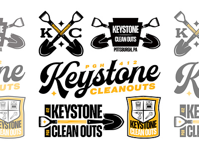 Keystone Clean Outs apparel badge bold brand branding clean cursive custom flash illustration logo logodesign logos logotype merch pack script typography vanguard vintage