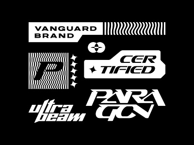 PARAGON Pack apparel bold brand brand design brand identity branding bundle identity kit logo logos merch tee vanguard