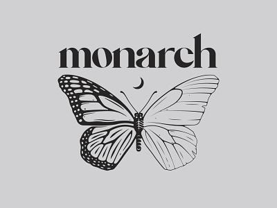 MONARCH - Invent Animate apparel band blanket branding butterfly custom dark drawing illustration invent logo logos merch merchandise metal metalcore monarch punk typography vanguard