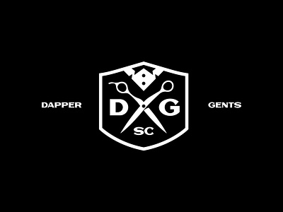 Dapper Gents Social Club apparel badge barber bold brand branding identity lettering logo logos logotype merch modern simple strong type typography vanguard word