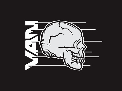 VANGUARD SKULL apparel bold brand branding dark edgy emo icon illustration logo logos merch metal punk rock skate skull typography vanguard