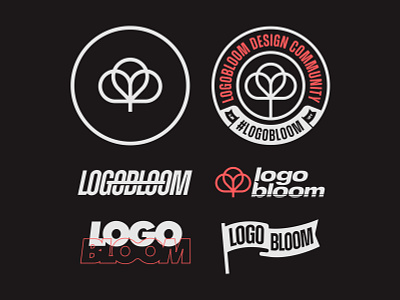 LogoBloom 2021 badge brand branding bundle circle clean collection identity kit logo logos logotype modern personality sans simple typography wordmark